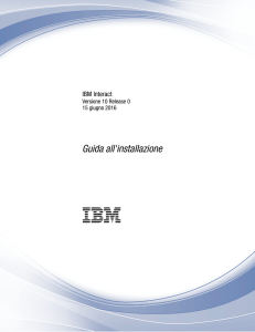 IBM Interact Guida all`installazione