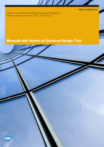 Manuale dell`utente di Universe Design Tool