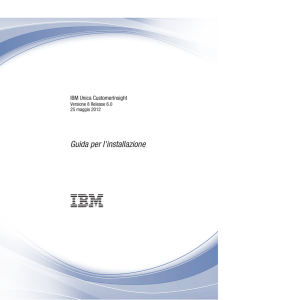 IBM Unica CustomerInsight: Guida per l`installazione