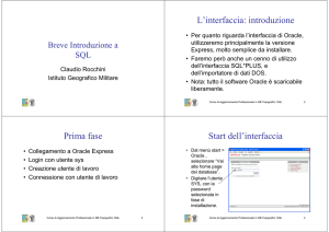 Imparare SQL con Oracle