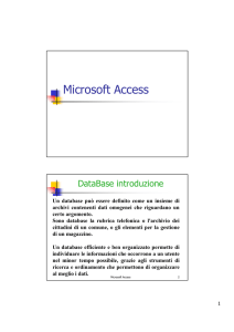 Access Introduzione