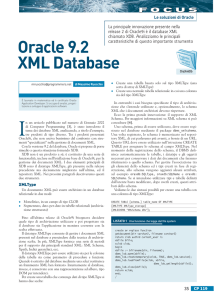 xmldb - Oracle Italia by Massimo Ruocchio