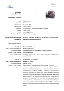 Curriculum Vitae Europeo di Riccardo Sanna