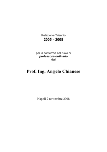 Prof. Ing. Angelo Chianese - Campus Unina