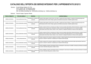 Addetto amministrativo - Scuola Bottega Artigiani di San Polo