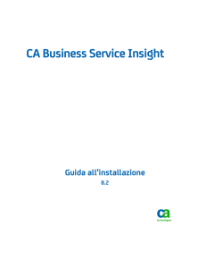 Guida all`installazione di CA Business Service Insight