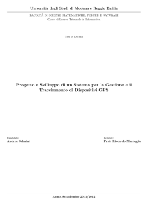 Progetto e Svilluppo di un Sistema per la Gestione e il