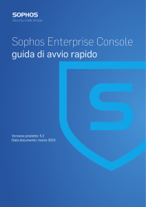 Sophos Enterprise Console guida di avvio rapido