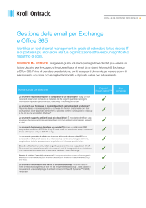 Gestione delle email per Exchange e Office 365
