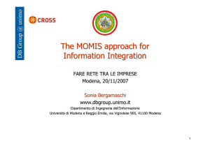 The MOMIS approach for Information Integration