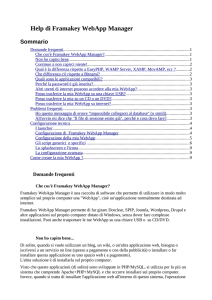 Help di Framakey WebApp Manager