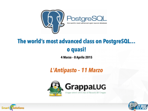 The world`s most advanced class on PostgreSQL