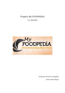 Progetto My FOODPEDIA