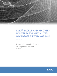 EMC Backup and Recovery options for VSPEX