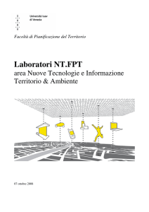 Laboratori NT.FPT - Facoltà di Pianificazione del Territorio