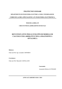 POLITECNICO DI BARI RETI INNOVATIVE PER LO SVILUPPO DI