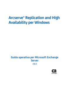 Guida operativa per Microsoft Exchange Server di Arcserve