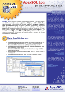 Usate ApexSQL Log per