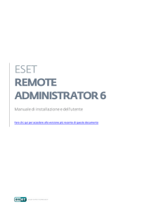 6. Amministrazione di ESET Remote Administrator