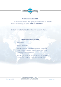 Packline International Srl e` una societa` italiana che opera