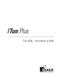 Tun SQL – Accesso a dati