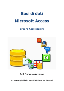 Basi di dati Microsoft Access