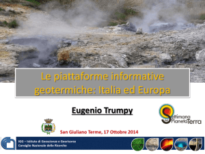 Le piattaforme informative geotermiche: Italia ed Europa