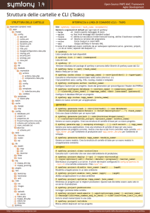 Struttura delle cartelle e CLI (Tasks)