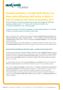 Sintesi dati Audiweb ()