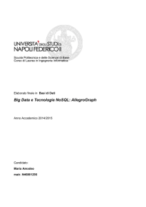 Big Data e Tecnologie NoSQL: AllegroGraph