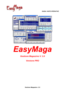 Gestione Magazzino V. 2.0 Versione PRO