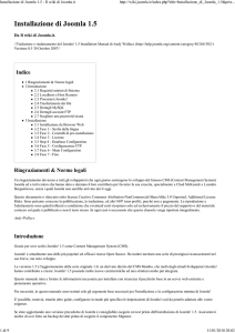 Installazione di Joomla 1.5