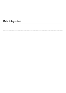 Data integration