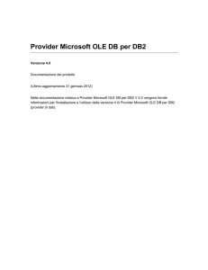 Provider Microsoft OLE DB per DB2