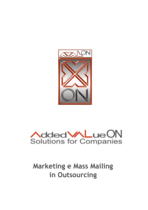 Marketing e Mass Mailing in Outsourcing