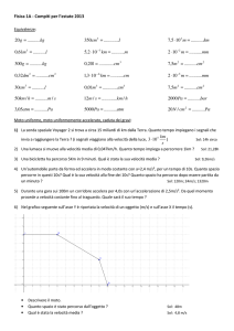 Fisica 1A - Compiti per l`estate 2013 kg g . .......... 20 = l cm