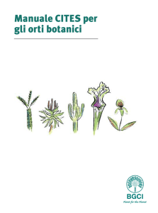 Manuale CITES per gli orti botanici