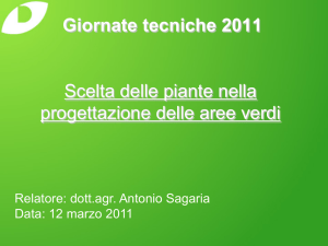 Scelta delle piante nella progettazione di aree verdi