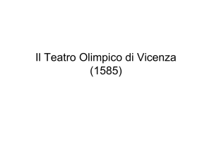 Il Teatro Olimpico di Vicenza (1585)