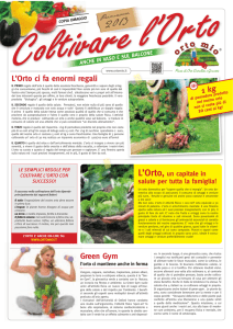 L`Orto ci fa enormi regali Green Gym