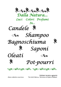 Candele Shampoo Bagnoschiuma Saponi Oleati Pot