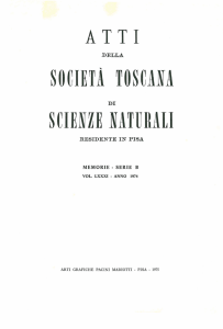 Scarica pdf - Società Toscana di Scienze Naturali