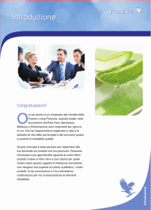 Presentazione Forever Living Products, informazioni su Aloe Vera