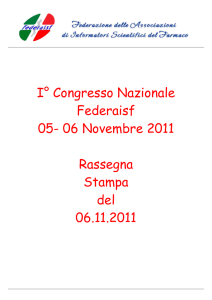 I° Congresso Nazionale Federaisf 05