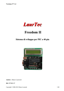 LaurTec Freedom II Sistema di sviluppo per PIC a 40 pin