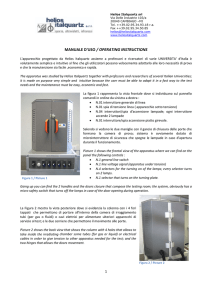 manuale d`uso / operating instructions