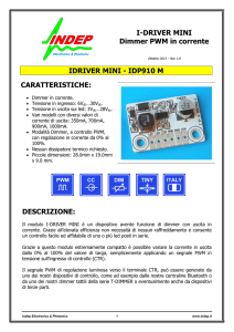 Datasheet I-Driver Mini - Dimmer - Led Driver