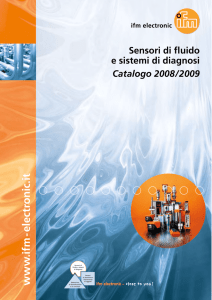 Sensori di fluido e sistemi di diagnosi Catalogo 2008/2009