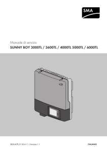 Manuale di servizio - SUNNY BOY 3000TL / 3600TL / 4000TL