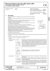 Blocchi d`attacco tipo AX, ASX, AVX e APX